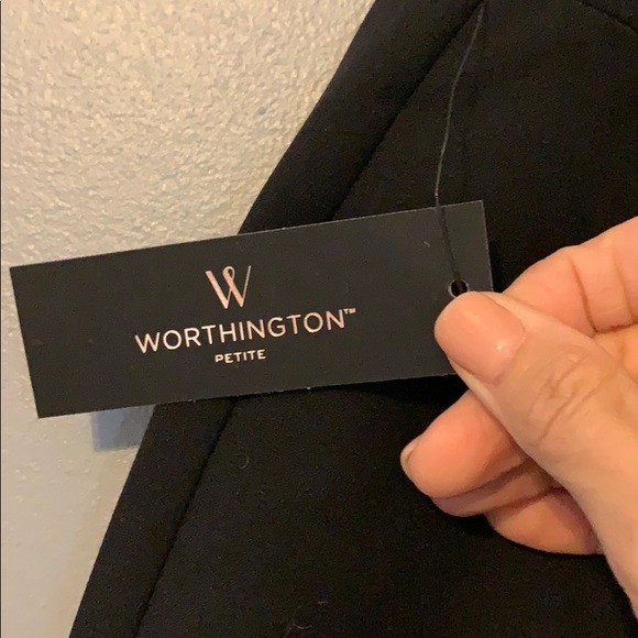 Worthington lined black career skirt size 14P - Picture 4 of 5